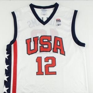 Vintage Reebok Team USA Williams Basketball Jersey Size Mens Large L